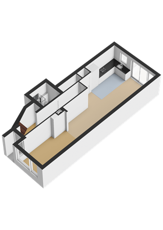 Floorplan - Noorderhavenkade 61A, 3039 RH Rotterdam